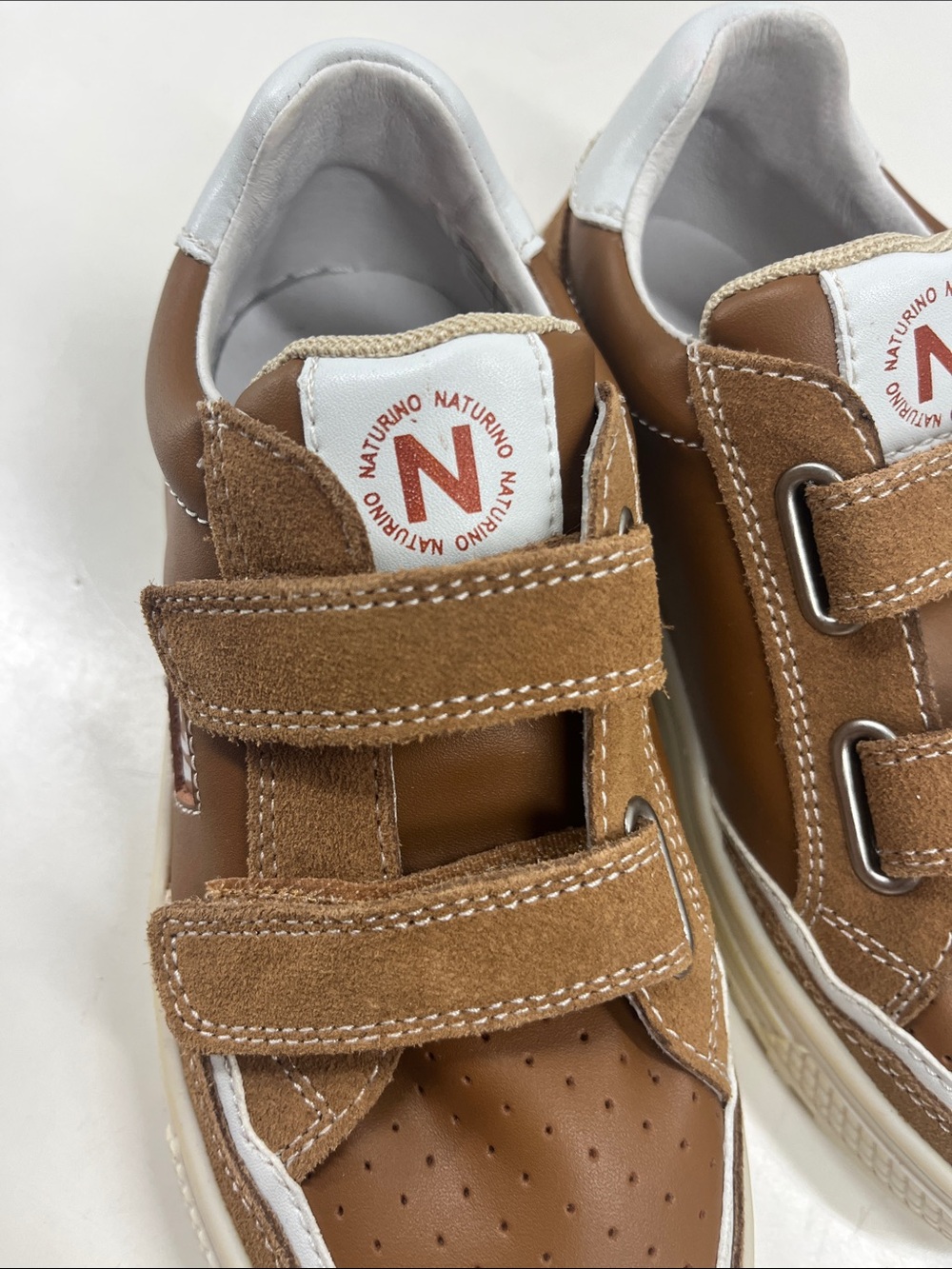 Naturino Ariton Sneaker in Brown Leather & Suede Size 30 (US 12.5) - Picture 5 of 7